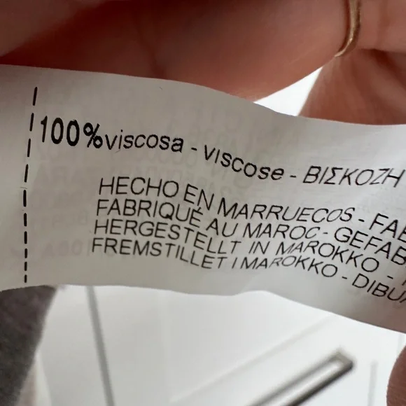 Zara Diamond Pattern  Button-Up Blouse - Picture 7 of 9